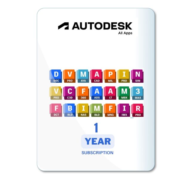 Autodesk Software 2024 Subscription Bundle – 12 Months License Global